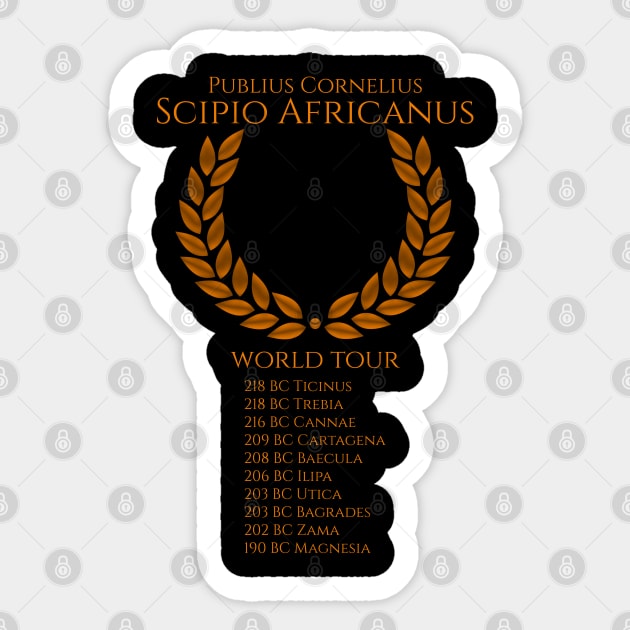 Scipio Africanus World Tour Sticker by Styr Designs